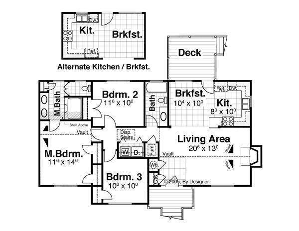 Floor Plan image of DICKENS II-D House Plan